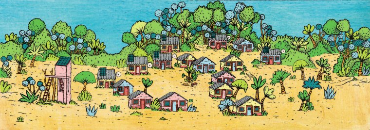 décor village + forêt BD